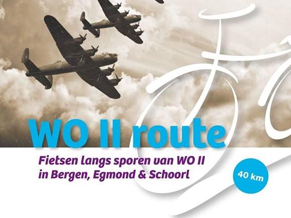 Omslag boekje routebeschrijving Fietsen langs sporen van WOII in Bergen, Egmond en Schoorl